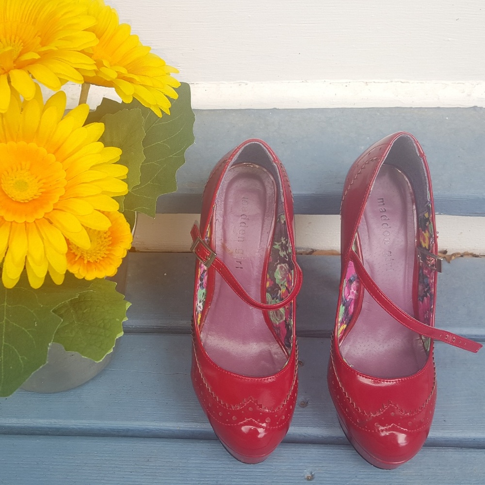 Madden Girl Lyisa Plaid Mary Jane Platform